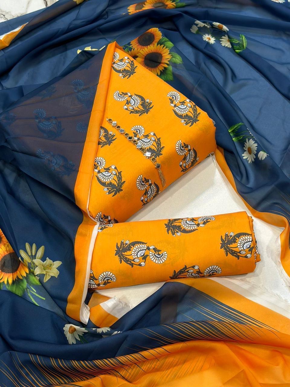 3 PC - SWISS LAWN DIGITAL PRINTED - AR19