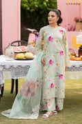 3 PC - LAWN EMBROIDRED SUIT - HE01