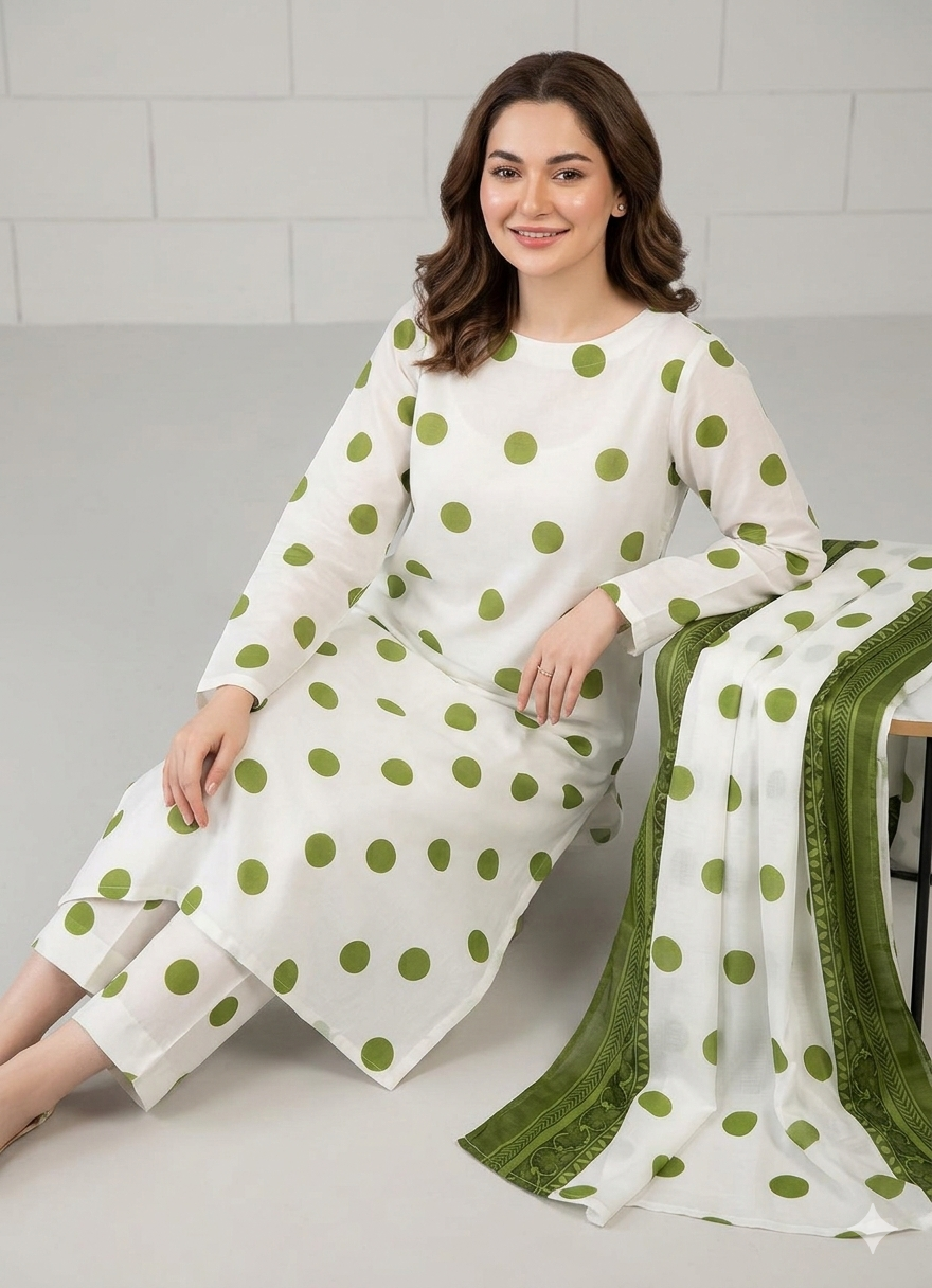 3 PC - SWISS LAWN DIGITAL PRINTED - AR17