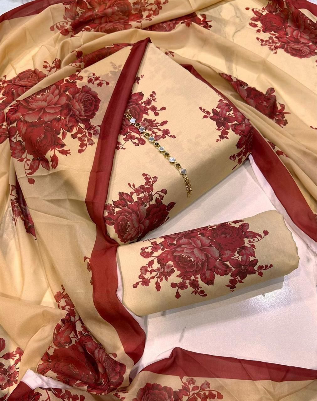 3 PC - SWISS LAWN DIGITAL PRINTED - AR21