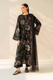 3 PC - LAWN EMBROIDRED SUIT - HE10