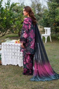 3 PC - LAWN EMBROIDRED SUIT - HE09